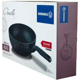 Poêle à Wok KORKMAZ Ornella - 28x8.5 cm - Noir (A1119) Poêle à Wok KORKMAZ Ornella - 28x8.5 cm - Noir (A1119)