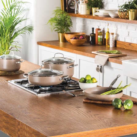 Set de 7 Pièces KORKMAZ Céramique - Browni (A2900) 2