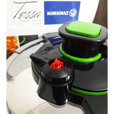 Cocotte KORKMAZ Tessa Pressure Cooker - 7 Litres - Inox (A153-05) 2