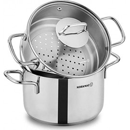 Couscoussier KORKMAZ Perla 3,8L - Inox (A1521)