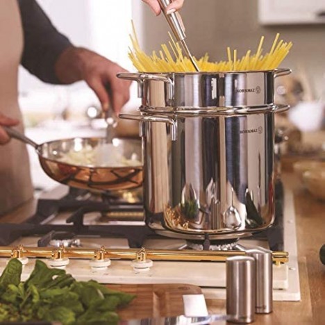 Marmite à Spaghetti KORKMAZ - 5 Litres - Inox (A1523)