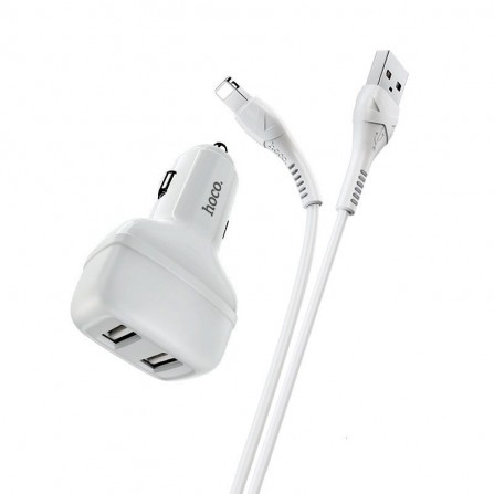 Chargeur Voiture Hoco Z36 2,4A double USB pour Iphone (Z36-IWH) 2