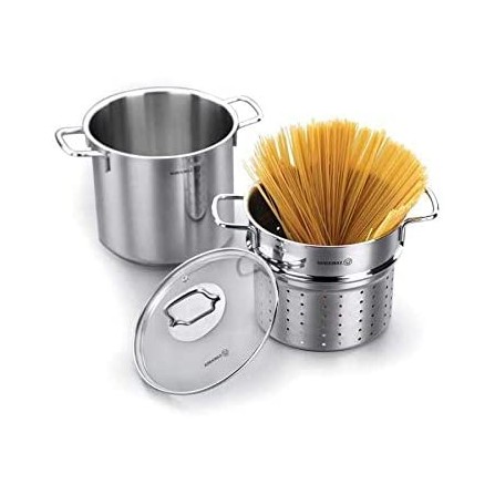 Marmite à Spaghetti KORKMAZ - 5 Litres - Inox (A1523) 2