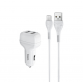 Chargeur Voiture HOCO Z36 2,4A double USB pour Type-C - Blanc (Z36-CWH) Chargeur Voiture HOCO Z36 2,4A double USB pour Type-C - Blanc (Z36-CWH)