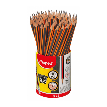 Crayon à Papier MAPED GRAPHITE - avec Gomme (851759) 2
