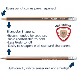 Crayon à Papier MAPED GRAPHITE - avec Gomme (851759) Crayon à Papier MAPED GRAPHITE - avec Gomme (851759)