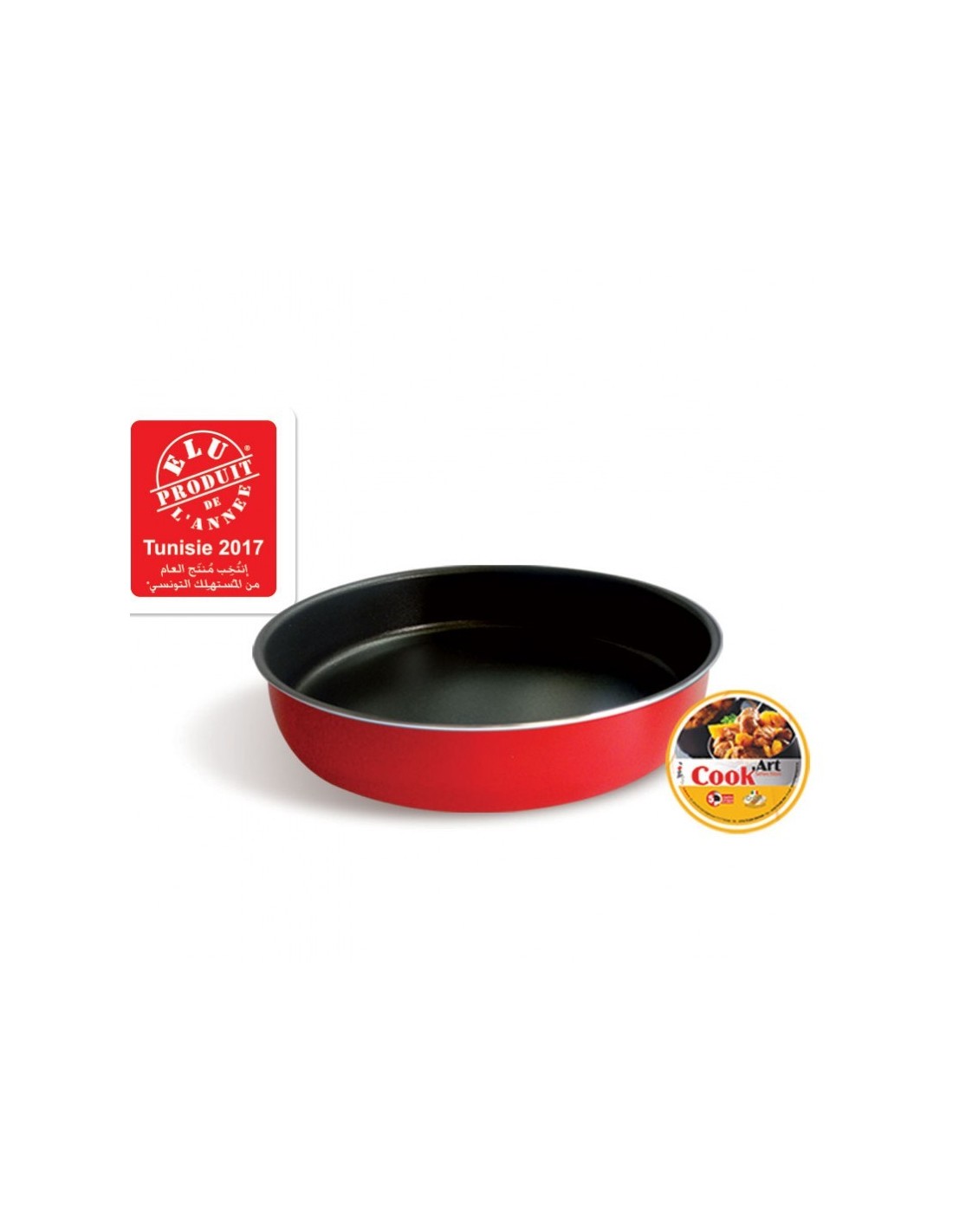 Plat Four ROND Ø 22 Cook'Art Selection - Rouge (6192903105044)