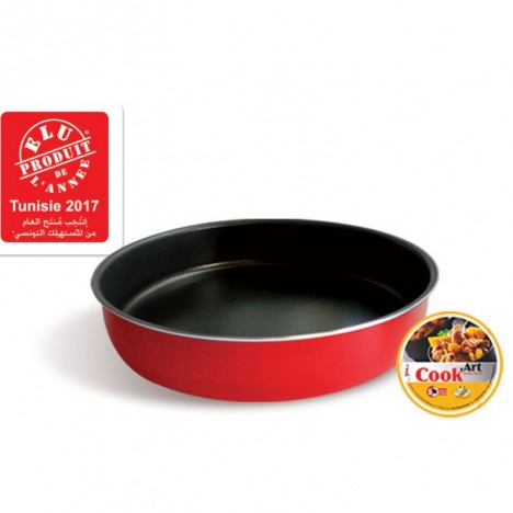Plat Four ROND Ø 26 Cook'Art Selection - Rouge (6192903101558)