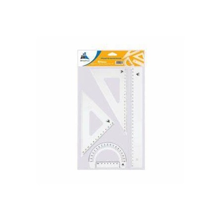 Pochette Géometrique OFFICEPLAST 4 Pièces PM (2400801)