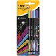Stylos Feutres Pointe Fine BIC Intensity (0,8 mm) - Couleurs Fantaisie Assorties, Blister de 4 (942076) Stylos Feutres Pointe Fine BIC Intensity (0,8 mm) - Couleurs Fantaisie Assorties, Blister de 4 (942076)