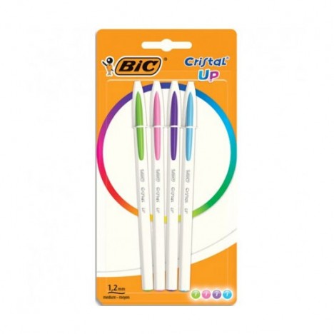 4 Stylos BIC Cristal Up Asso (949870)(94640)