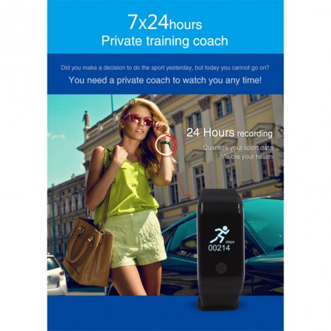 Bracelet Connectée Sport X7 Blanc...