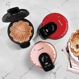 Machine à Gaufres KORKMAZ - Mia 850 Watt - Rouge (A319-04) Machine à Gaufres KORKMAZ - Mia 850 Watt - Rouge (A319-04)