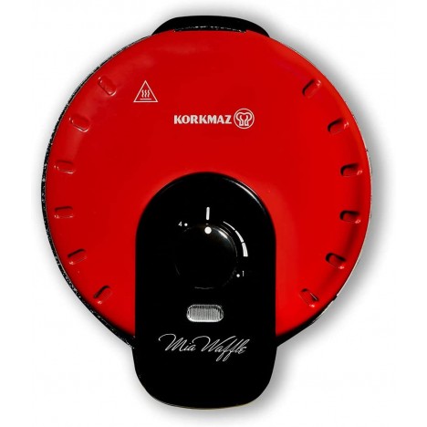 Machine à Gaufres KORKMAZ - Mia 850 Watt - Rouge (A319-04) Machine à Gaufres KORKMAZ - Mia 850 Watt - Rouge (A319-04)