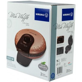 Machine à Gaufres KORKMAZ Mia 850 W - Gold (A319-03)