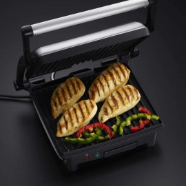 Appareil 3en1 RUSSELL HOBBS - Panini - Viande - Barbecue 1800W - Silver (17888-56)