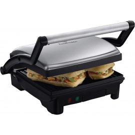 Appareil 3en1 RUSSELL HOBBS - Panini - Viande - Barbecue 1800W - Silver (17888-56)
