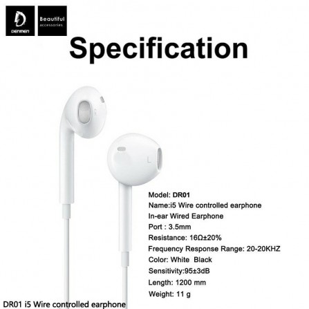 Casque filaire Denmen 3,5 mm (DR01) 2
