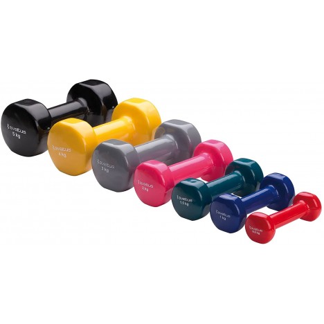 Paire Haltères Epoxy Sveltus 2x 5kg - Noir (1185) Paire Haltères Epoxy Sveltus 2x 5kg - Noir (1185)