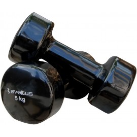 Paire Haltères Epoxy Sveltus 2x 5kg - Noir (1185) Paire Haltères Epoxy Sveltus 2x 5kg - Noir (1185)