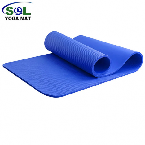 Tapis Fitness 1.80m*0.60m*10mm - Bleu (NBR-MAT-BLEU)