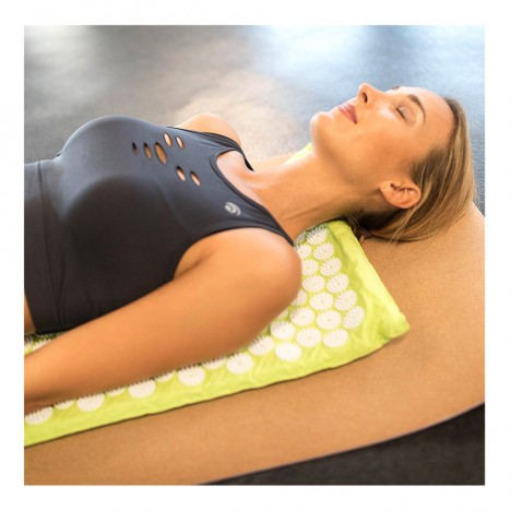 Tapis Acupression SVELTUS 75x44 cm avec Sac de Transport - Vert (1399)