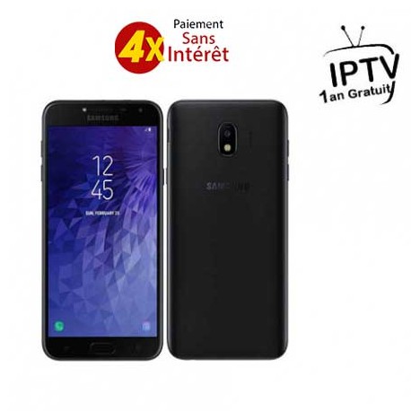 Samsung Galaxy J4 2018 / 4G / Double SIM / Noir + Garantie 1 an + 3 Mois IPTV Samsung Galaxy J4 2018 / 4G / Double SIM / Noir + Garantie 1 an + 3 Mois IPTV