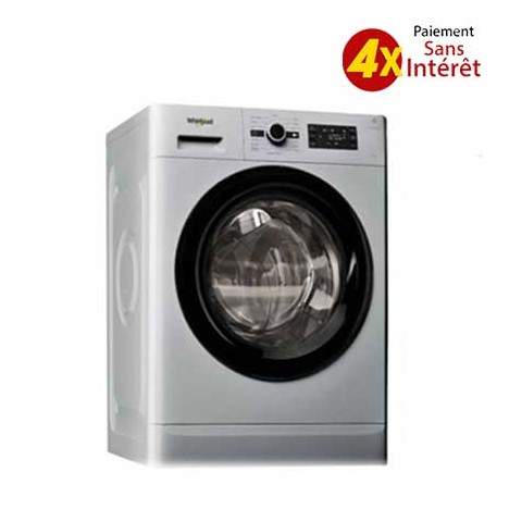 Machine à laver Frontale WHIRLPOOL 8 kg Silver (FWG81284SBS NA)