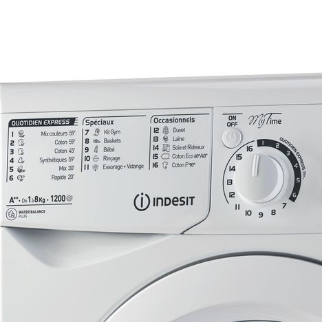 Machine à Laver Frontale INDESIT 8KG - 1200TR/MIN - Blanc (EWC81252WNA) Machine à Laver Frontale INDESIT 8KG - 1200TR/MIN - Blanc (EWC81252WNA)