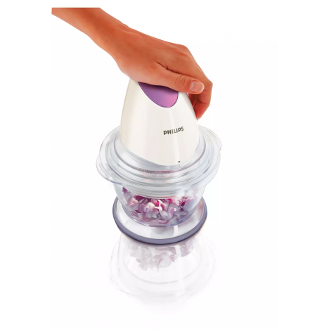 Mini Hachoir PHILIPS 1 Litre - 500W - Blanc (HR1397/10) Mini Hachoir PHILIPS 1 Litre - 500W - Blanc (HR1397/10)