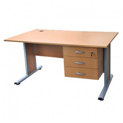 Bureau Standard - 3 Tiroir Stratifie 180 X 90 X 75 (BS0115)