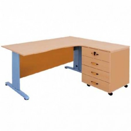 Bureau Opérateur Base +4T - 150 X 130 X 75 Cm (BO008)