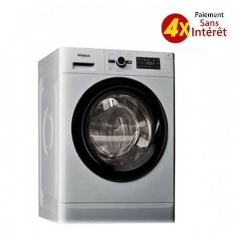 Machine à Laver Frontale WHIRLPOOL 7kg - Silver (FWG71253SB NA)