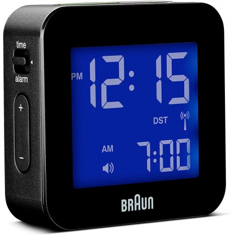 Réveil de Voyage Numérique BRAUN - Noir - (BNC008BK-RC)