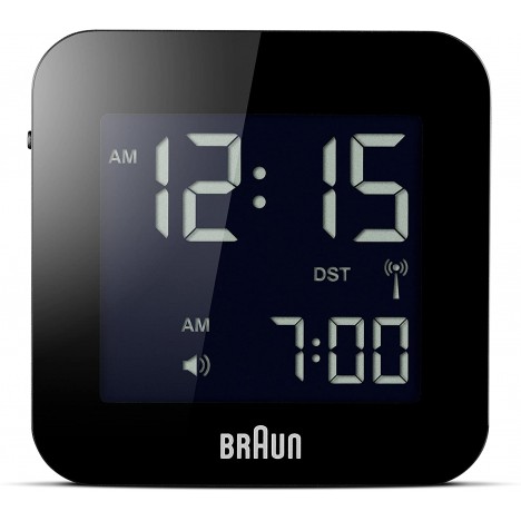 Réveil de Voyage Numérique BRAUN - Noir - (BNC008BK-RC) Réveil de Voyage Numérique BRAUN - Noir - (BNC008BK-RC)