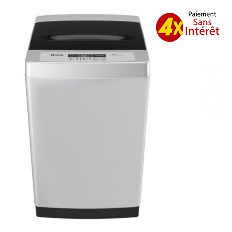 Machine à Laver Top Automatique ORIENT - 10kg - Silver (OW-T10S05) Machine à Laver Top Automatique ORIENT - 10kg - Silver (OW-T10S05)