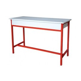 Table Écolier Biplace Avec Étagère En Bois 110x 45 X 75 prix Table Écolier Biplace Avec Étagère En Bois 110x 45 X 75 prix