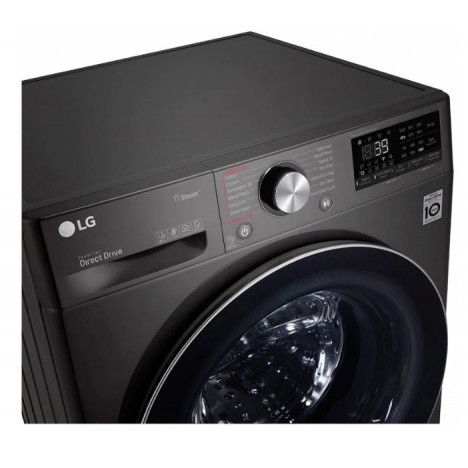 Machine à Laver LG 9Kg Lavante Séchante - 1400 Tours/Min - Noir