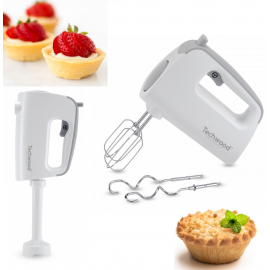 Batteur TECHWOOD avec Pied Mixeur - 300 Watt - Blanc (TMP-308) Batteur TECHWOOD avec Pied Mixeur - 300 Watt - Blanc (TMP-308)