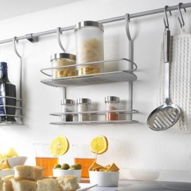 Etagère 2 niveaux METALTEX - Gris Etagère 2 niveaux METALTEX - Gris