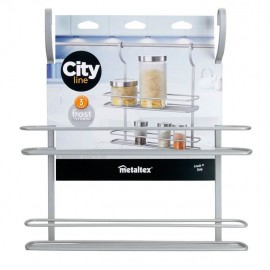 Etagère 2 niveaux METALTEX - Gris Etagère 2 niveaux METALTEX - Gris