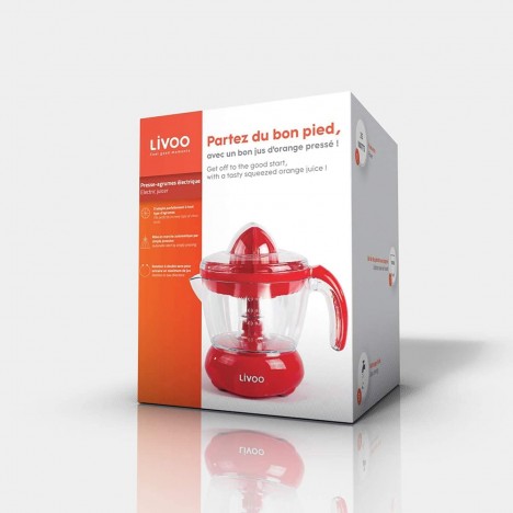 Presse Agrumes LIVOO - 700ML - Rouge (DOD131) Presse Agrumes LIVOO - 700ML - Rouge (DOD131)