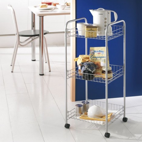 Resserre salle de bain 3 paniers METALTEX - Gris