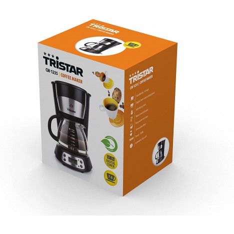 Cafetière Electrique TRISTAR - 700 Watt - 8 Tasses - Noir (CM-1235) Cafetière Electrique TRISTAR - 700 Watt - 8 Tasses - Noir (CM-1235)
