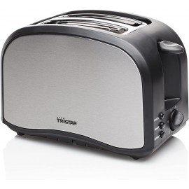 Grille-Pain TRISTAR - 2 Fentes Courtes - 800 Watts - Noir/Inox (BR-1022) Grille-Pain TRISTAR - 2 Fentes Courtes - 800 Watts - Noir/Inox (BR-1022)