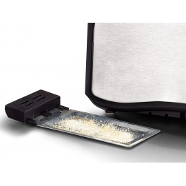 Grille-Pain TRISTAR - 2 Fentes Courtes - 800 Watts - Noir/Inox Grille-Pain TRISTAR - 2 Fentes Courtes - 800 Watts - Noir/Inox