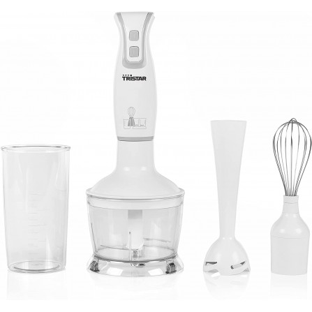 Mixeur Plongeant 3en1 TRISTAR - 0.6 Litres - Blanc (‎MX-4801)