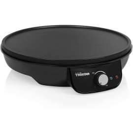Crêpière Thermostat TRISTAR - Réglable 1000 Watts - Noir (BP-2637)