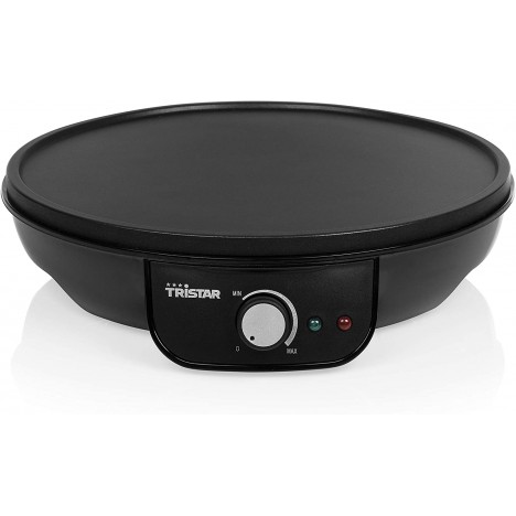 Crêpière Thermostat TRISTAR - Réglable 1000 Watts - Noir (BP-2637)