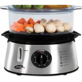 Cuiseur à Vapeur GOLDMASTER - 800 Watts - 8.4 L - Silver (GM-7439)